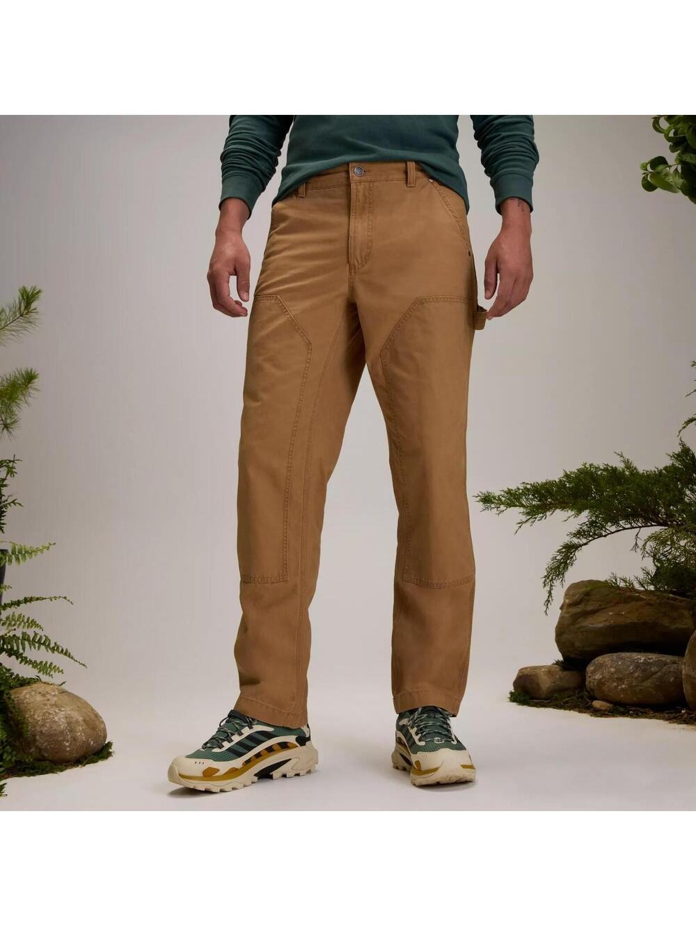 Alpine Design Men's Utility Pants, Size 36x32, Brown Khaki